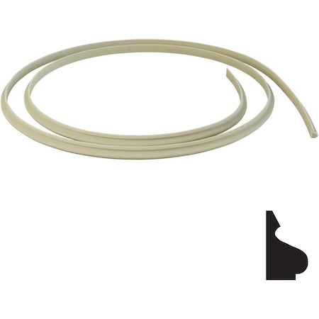 Ekena Millwork WM164 - 1 1/8"H x 11/16"D x 144"L Base Cap Flexible Moulding BBDFWM164X144